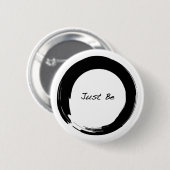 Zen-Symbol mit "Sei einfach" Button (Vorne & Hinten)