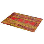Zen-Tafel aus rotem Draht Schneidebrett (Ecke)