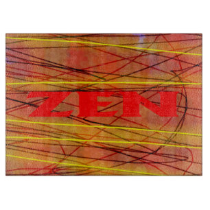 Zen-Tafel aus rotem Draht Schneidebrett