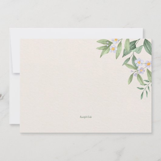 Zen Tea Party Einladung (Rückseite)