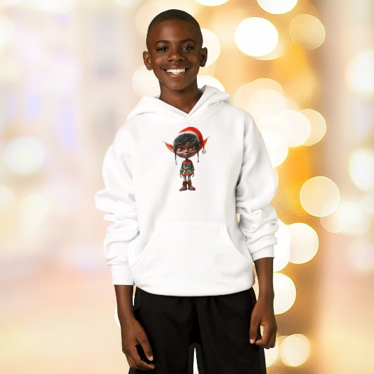 Zen Teen Christmas Elf Boy's Hoodie