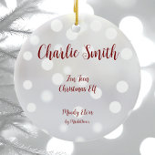 Zen Teen Christmas Elf Keramik Ornament