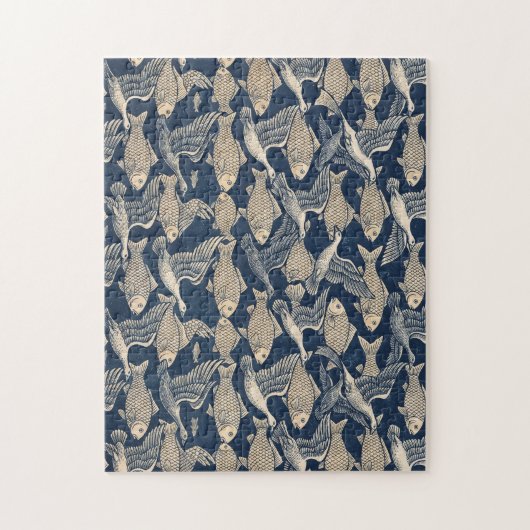 Zen Tessellation "Form is Emptiness" Jigsaw Puzzle (Vertikal)
