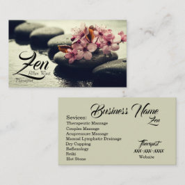 Zen Therapy Business Card Visitenkarte