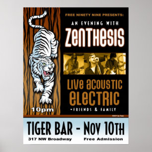 ZEN-THESE LIVE@ Tiger-Bar 2009 Poster
