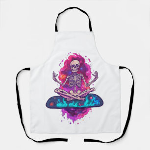 Zen to Bone � Lustiger Weltraum-Yoga-Skelett Schürze