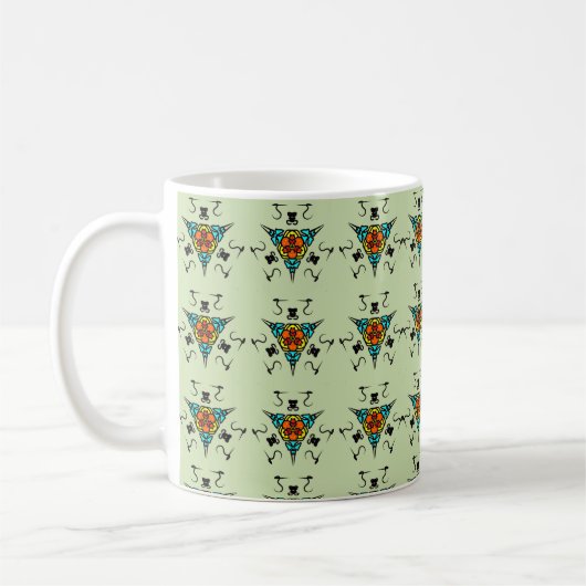Zen-Totem der Stammeskultur" Kaffeetasse (Links)