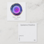 Zen Traum - Mandala gemalt Quadratische Visitenkarte (Vorne/Hinten)