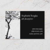 Zen Tree Balance l Nature Fotografy Chubby Visitenkarte (Rückseite)