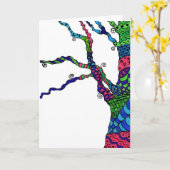 Zen Tree - Geburtskarte Karte (Gelbe Blume)