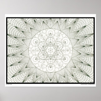 Zen Tree of Life Coloring Poster