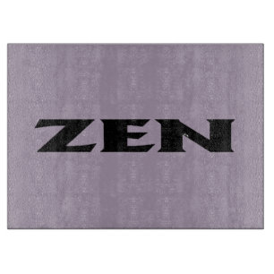 Zen-Trennwand aus schwarzgrauem Glas Schneidebrett