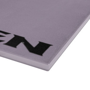 Zen-Trennwand aus schwarzgrauem Glas Schneidebrett