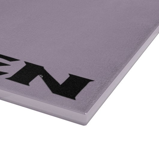 Zen-Trennwand aus schwarzgrauem Glas Schneidebrett (Ecke)