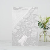 Zen u. abstraktes personalisiertes Briefpapier (Stehend Vorderseite)