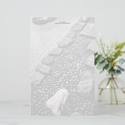 Zen u. abstraktes personalisiertes Briefpapier (Stehend Vorderseite)
