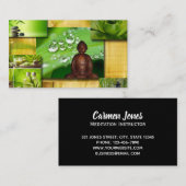 Zen u. Buddha-Collagen-Meditations-Lehrer Visitenkarte (Vorne/Hinten)