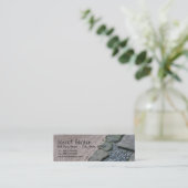 Zen und Abstrakt Garden 2 Visitenkarten Mini Visitenkarte (Stehend Vorderseite)