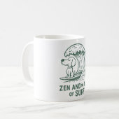 Zen und die Kunst des Surfs Kaffeetasse (Vorderseite Links)