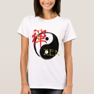 Zen und Yin Yang die T-Shirts der Symbol-Frauen