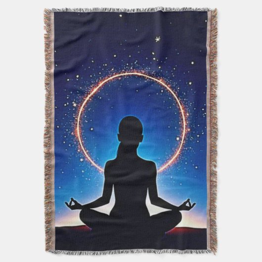 Zen unter Sternen: Kosmische Meditation Decke (Vorderseite Vertikal)