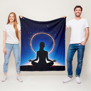 Zen unter Sternen: Kosmische Meditation Fleecedecke