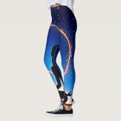 Zen unter Sternen: Kosmische Meditation Leggings (Links)