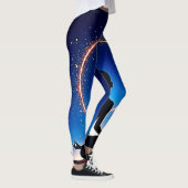 Zen unter Sternen: Kosmische Meditation Leggings (Rechts)