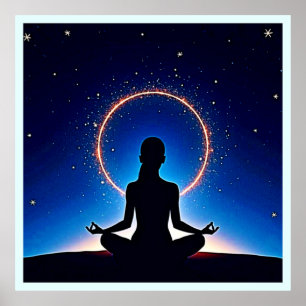 Zen unter Sternen: Kosmische Meditation Poster