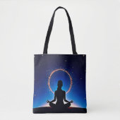 Zen unter Sternen: Kosmische Meditation Tasche (Vorderseite)