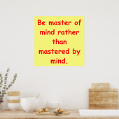 Zen-Verständnis Poster (Küche)