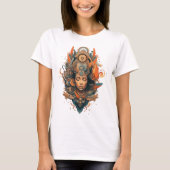 Zen Vibes Spirituelle Yoga Meditationsgöttin T-Shirt (Vorderseite)