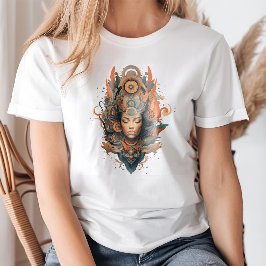 Zen Vibes Spirituelle Yoga Meditationsgöttin T-Shirt