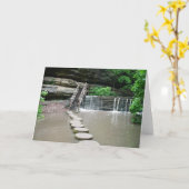 Zen Walk #1 Grußkarte Karte (Gelbe Blume)