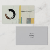 Zen - Wasserfarbe Visitenkarte (Vorne/Hinten)