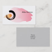 Zen - Wasserfarbe Visitenkarte (Vorne/Hinten)