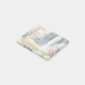 Zen-Wasserfarben-Haus-Post-It-Notiz Post-it Klebezettel (angewinkelt)