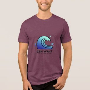 Zen Wave Finde deinen Flow T-Shirt Tri-Blend Shirt