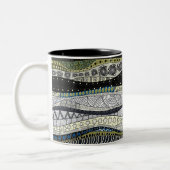 Zen Waves Abstract Design Mug Zweifarbige Tasse (Links)