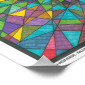 Zen Webverse - Kaleidoskopische Printwerbung Poster (Ecke)