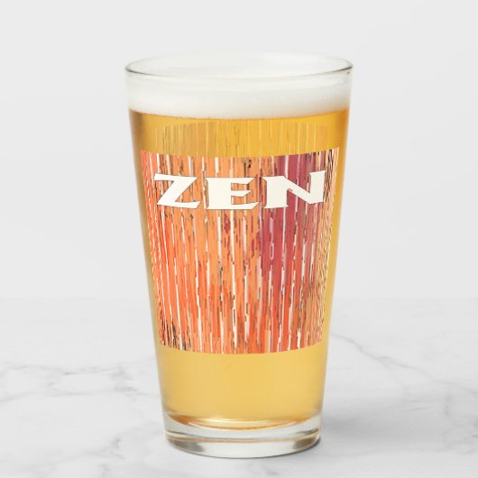 Zen-Weiß-Glas-Tumbler Glas (Vorne (Gefüllt))