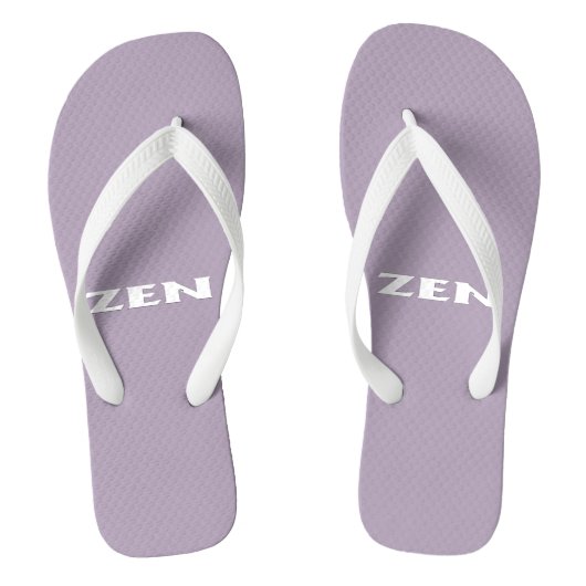 Zen-weiße, breite Flip-Flops Badesandalen (Fußbett)