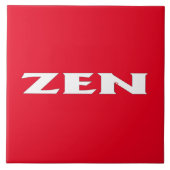 Zen-weiße große Kachel (Vorderseite)