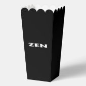 Zen-weiße Popcornboxen Geschenkschachtel (Vorderseite)