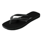 Zen-weiße schwarze Breitflips Badesandalen (Schrägansicht)
