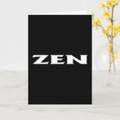 Zen weiße schwarze Grußkarte Karte (Gelbe Blume)