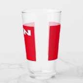 Zen-weißer roter Glastumeller Glas (Links)