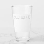 Zen-Weißglas-Tumbler Glas (Vorderseite)