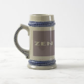 Zen-Weißgraustein Bierglas (Links)