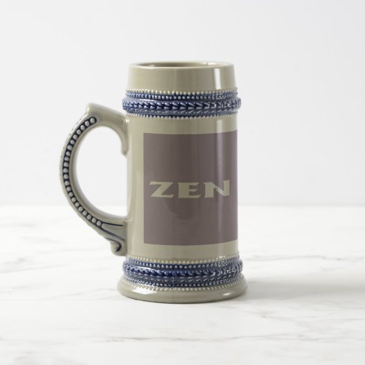 Zen-Weißgraustein Bierglas (Links)